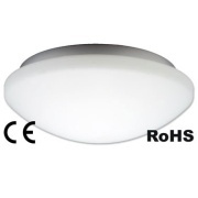 Plafoon 60W E27 IP44 D280, klaas, valge