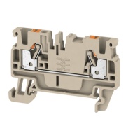 Pist-riviklemm A2C 2.5, 1-tier, 2.5mm² 24A 800V, push-in, beež
