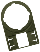 Märktule sildialus SM-H 27/12.5 SW, ø22.5mm, W27xL12.5mm, Polyamid 66, -40..100°C, V-2, must