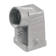 Hood HDC 04A TWLU 1M20G, size 1, cable entry from side, side-locking clamp on lower side, -40..125°C, diecast alumiinium, M20, IP65