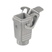 Coupling hood HDC 04A KOLU 1M20G, size 1, side-locking clamp on lower side, diecast alumiinium, -40..125°C, M20, IP65