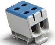 Hargnemisklemm Al/Cu UK50/2N, 1P (4holes) 2.5-50mm² 290/320A 1000VAC/ 1500VDC, Hex5 4Nm 2.5..4mm²/ 12Nm 6..50mm², TS35, MaxPro, sinine