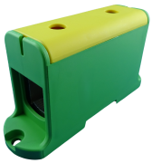 Hargnemisklemm Al/Cu UK240/1PE, 1P (2holes) 35-240mm² 380/425A 1000VAC/ 1500VDC, Hex8 26Nm 35..120mm²/ 46Nm 150..240mm², panel mount, MaxPro, koro