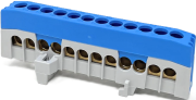 N-klemm N12-F2, 12x16mm², 63A 690V, puutekindel, TS35, Z2, sinine