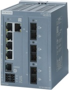 Scalance XB205-3, Managed Layer 2 IE Switch, 5x 10/100 Mbit/s RJ45 ports, 3x MM FO SC port, 1x console port, diagnostics LED, redundant power supply, 0..60°C, TS35