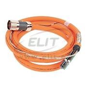 Power/Brake Cable 2090 Kinetix, SpeedTec DIN (motor end) » flying-lead (drive end), 35.6A 600V, 15m industrial TPE cable 6x10AWG D0.66-in., orange