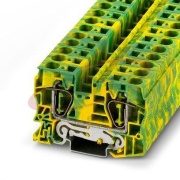 Ground Terminal Block ST 16-PE, spring-cage, 25pcs/pck, Phoenix
