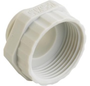 Läbiviigu üleminek Synthetic, M32x1.5 » M40x1.5, mutrivõti 46mm, keermepikkus 10mm, -30..100°C, polüamiid PA6, HF, IP54/68, helehall