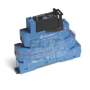 Pooljuhtreleeliides 38.31., 1NO 5A 24VDC, cv 24VDC sensitive, LED, diode, W14mm, TS35