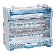 Hargnemisplokk, 4P 125A 500V, 4x (1x 10..35/6..25mm²| 3x 6..16mm² 7x 1.5..10mm²), 6M