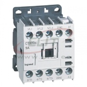 Minikontaktor CTXmini, 4kW 9/20A 3x400VAC, 1NC 10A 240VAC, cv 24VAC, TS35/ panel mount