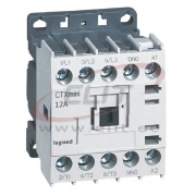 Minikontaktor CTXmini, 5.5kW 12/20A 3x400VAC, 1NO 10A 240VAC, cv 24VAC, TS35/ panel mount