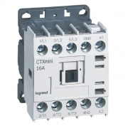 Minikontaktor CTXmini, 7.5kW 16/20A 3x400VAC, 1NO 10A 240VAC, cv 230VAC, TS35/ panel mount