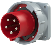 Kilbipistik, 3P+N+E 125A 415VAC, IP67, MaxPro, punane