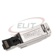 Industrial Ethernet FastConnect RJ45 Plug 180 4x 2, RJ45 plug-in connector (10/100/1000 Mbit/s), rugged metal enclosure, FC connection system, for IE FC cable 4x 2 (AWG24), 180° cable outlet