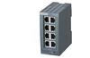 Scalance XB008G, Unmanaged Industrial Ethernet Switch, 10/100/1000 Mbit/s, LED diagnostics, sv 24VDC, 8x 10/100/1000 Mbit/s RJ45, Siemens