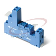 Socket 97.02, 46.52, takes 99.02, incl. 097.01 plastic retain clip, TS35, sinine