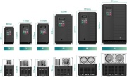 Sagedusmuundur E810, 0.75kW 4.5A 1x 220..240VAC ±15%, 0.5..650Hz, overload 120% 60s, LED display, V/Hz, PMSM, PID, ModBus, brake, EMC, frame E1