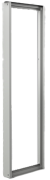 Moodulraam EUSM, 800Wx2000H, 2 uprights, 2 covers, 2 trim rails, incl. mounting accessories, grey