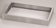 Roostevaba terasest sokklipaneel ^sokklinurk EUZX, 400Dx100H, incl. mounting screws, AISI 304L, 2pce/pck, EMOX