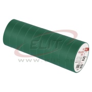 Isoleerteip, 15mm x 10m, dielectric strength 40kV/mm, PVC, UV resistant, water resistant, -25..90°C, roheline
