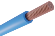 Juhe H05V-K, 0.5mm² 300/500V -40..70°C, 100m/pck, sinine