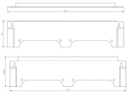 Liitumiskilbi HETR-35 põhjaplaadi komplekt 01357, 2pcs/pck, Harju Elekter