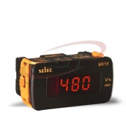 Digi-voltmeeter MV15, 3digits 7segment LED display, 1Ø-2wire, 50-480VAC (max 516V), sv 240VAC ±20%, ■52x102/ □46x92mm, IP65