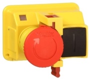 e-Stop surunupp TeSys GV2, D40 red mushroom, turn » release, padlock in OFF position, SGV2-MC02, IP55