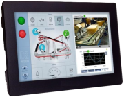 PLC^HMI UniStream, 15.6in 16M (24bit) colors TFT LCD flat LED backliht., touchscreen, 32bit/ 800MHz RISC, RAM 512MB/ 1GB, 2RJ45 EtherNet, USB, 2 USB host, 12-24VDC, IP65/66 ^NEMA4X