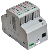 Liigpingepiirik V20-3+FS-275, T2, Uc 275VAC, discharge current (8/20μs)| Imax 40kA ^In 20kA, Up ≤1.5kV, tA ≤25ns, FS 0.5A 250VAC/ 3A 30VDC| 1.5mm2, 2.5..25mm², TN-C, VDE, TÜV, CB, CE, MaxPro