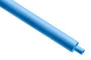 Termokahanev toru H-2(Z), 9.5/4.8mm, õhuke sein, ristseotud polüolefiin -55..125°C/ +100°C, leegiaeglustav, väga painduv, L1.22m/pc, sinine