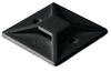 Liimankur MB 2828, 28x28mm, 80N, -40..85°C, Polyamide 6.6, UL94 V2, UV resistant, 100pcs/pck, black