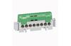 PE-klemm, 2x 6..25mm² + 33x 1.5..16mm², 100A 400V, touch-proof, green