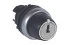 Pöördlüliti Osmoz, head| key (455) handle, 0·-1 (0-90°), ø22.5mm, IP66/69K IK05, must