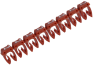 Juhtmemärgis CAB3, 0.5..1.5mm², 2, ribas 30pcs, punane