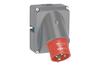 Panel-Mount Flange Inlet Hypra, 3P+E 16A 415VAC, plastic, IP44