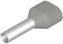 Kaksik juhtmehülss kraega Ct 040012 w, 2x4x12mm, 100pcs/pck, hall
