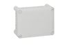 Plastkarp Plexo, 180Wx140Hx86D, 10glands ø4..32mm cable/tube, -25..40°C, PS, cover with 4x ¼ turn lock screw, IP55 IK07, hall
