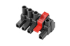 PCB Plug-in Connector BLZ 7.62IT/04/180MF4 SN BK BX, female plug, 4mm², pitch 7.62mm, 4P, 180°, clamping yoke
