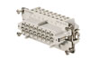 Insert HDC HE 16 FS, female, size 6, 16P 16A 500V, screw