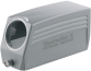 Hood HDC 24B TSLU 1M25G, size 8, cable entry from side, end-locking clamp, lower side, -40..125°C, diecast aluminium, M25, IP65