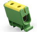 Hargnemisklemm Al/Cu UK35/1PE, 1P (2holes) 2.5-35mm² 120/135A 1000VAC/ 1500VDC, Hex4 3Nm 2.5..16mm²/ 6Nm 25..35mm², TS35, koro