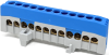 N-klemm N12-F2, 12x16mm², 63A 690V, puutekindel, TS35, Z2, sinine