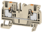 Pist-riviklemm A2C 4, 1-tier, 4mm² 32A 800V, push-in, beež