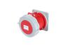 Kilbipesa, 3P+N+E 63A 415VAC, otse, IP67, MaxPro, punane