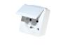 PP Pistikupesa Nortic, puutekindel, 2P+E 16A 250VAC, vedruklemm, IP44, valge