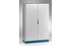 Metallkapp E MOX, 1600Wx2000Hx400D, monoblokk, 2x uks, tagasein, paigaldusplaat, 4punkti lukustus, ø3mm topeltlukustussüsteemiga, kaabli sisseviiguplaadid, tihend, C3M| epoksüvaikukiht, IP55 IK10, NEMA12, ookeanisinine, hall
