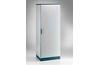 Metallkapp ENUX, 1000Wx2000Hx400D, frame, blank door, rear panel, lever-operated double bar locking w. 3mm double-bit insert, modular, adj. cable entry w. sealing gasket, C3M| epoxy resin layer, IP55 IK10, NEMA12, sinine/ hall