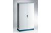 Metallkapp ENUX, 1200Wx2200Hx600D, frame, blank double door, rear panel, lever-operated double bar locking w. 3mm double-bit insert, modular, adj. cable entry w. sealing gasket, C3M| epoxy resin layer, IP55 IK10, NEMA12, sinine/ hall
